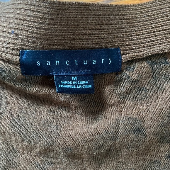 SANCTUARY Cheetah print cardigan Size Medium - Picture 2 of 3